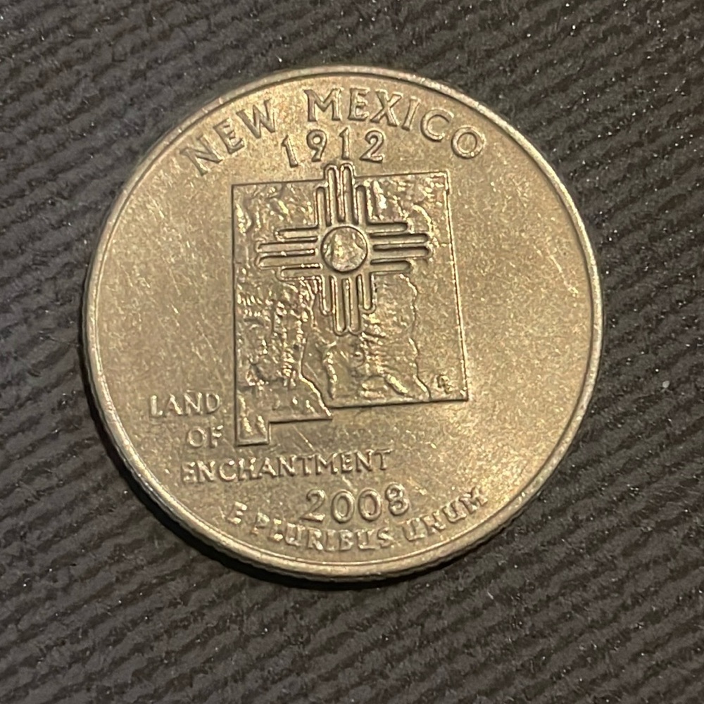 New Mexico quarter coin 2008